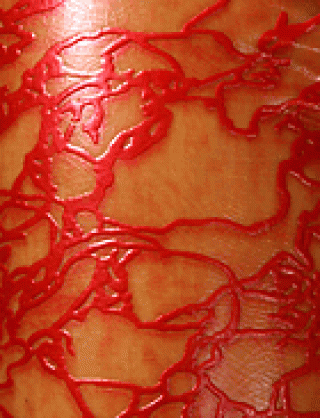 Struktur Latex Red Moire
